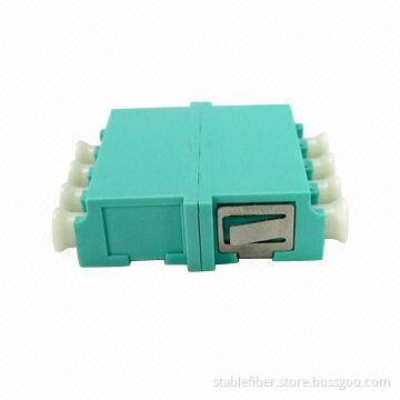 LC Fiber-optical Adapter with PC/APC End-face Polishing and SX/DX/Quad, Various Colors are Available
